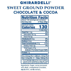 Ghirardelli Sweet Ground Chocolate Powder steaming milk for a rich hot chocolate.