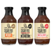 G Hughes sugar-free Mesquite BBQ bottle for grilling