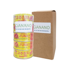 GIANANO Red Pepper Tuna can closed, ready for pantry storage and quick meals.