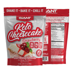Strawberry flavor shake mixed with almond milk for keto use