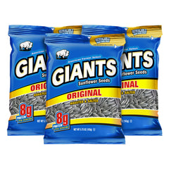 GIANTS Original Sunflower Seeds front package, light salt, bold crunch for easy snacking.