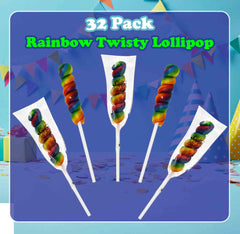 Gift Boutique gluten-free gourmet rainbow lollipops for celebrations.