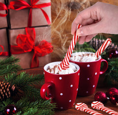 Gift Boutique candy cane spoons add Christmas flavor to tea.