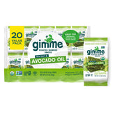 gimMe Seaweed Organic Roasted Seaweed Pack with sea salt and avocado oil for on-the-go flavor