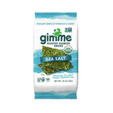 Gimme Seaweed Sea Salt pack front, a convenient on-the-go snack for busy days.