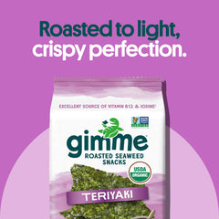 gimMe teriyaki glaze close-up on crispy seaweed