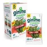 GimMe Seaweed Chili Lime snack pack—crispy, on-the-go convenience.