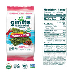 Close-up of crispy, roasted GimMe seaweed texture for a crunchy snack