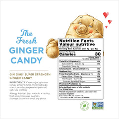 Gin Gins individually wrapped ginger candies ideal for purses or gym bags.
