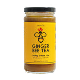 Ginger Bee Tea Concentrate jar with lemon and ginger for soothing sips