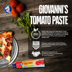 Giovanni's Organics USA certified organic seal emphasizing quality and sustainability