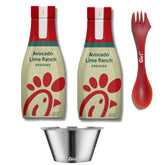 Giri chikfila Avocado Lime Ranch dressing bottles ready to elevate salads and marinades.