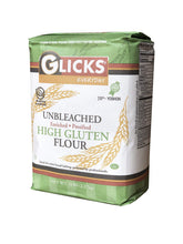 Glicks unbleached high gluten flour bag for yeast breads and reliable rise
