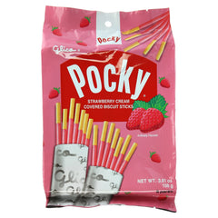 Glico Pocky strawberry-cream-biscuit-stick for a quick, shareable snack