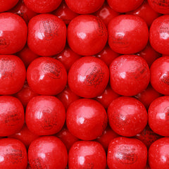 Global Gumball cherry gumballs in 1-inch size add bold color to buffets