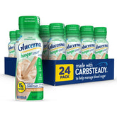 Glucerna Hunger Smart peaches crème bottle, balanced carbs for steady energy.