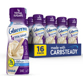 Glucerna Vanilla Ready-to-Drink bottle supports balanced nutrition for diabetes care.