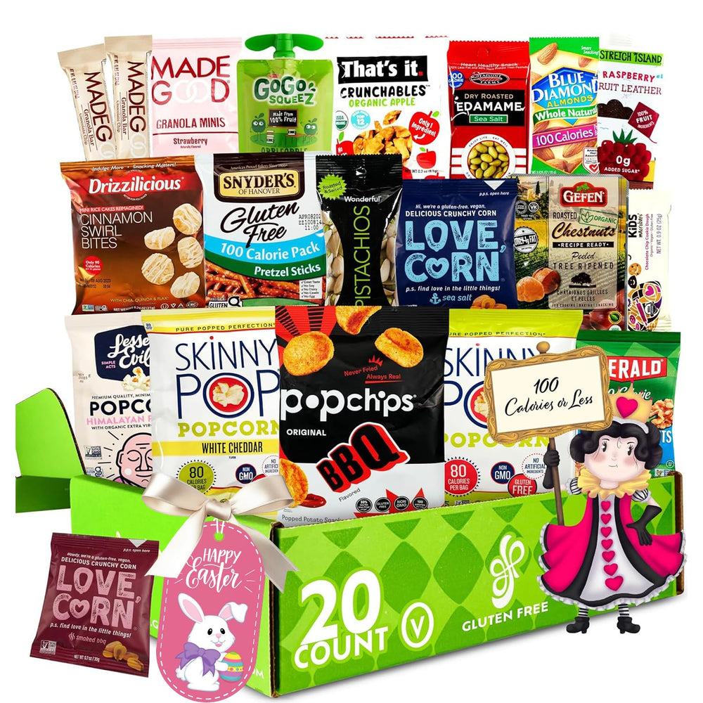 Gluten Free Palace 100 Calorie Snacks variety pack cover image, gift-ready presentation.
