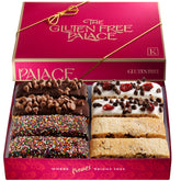Gluten Free Palace biscotti gift basket box featuring artisanal gluten-free treats for Easter gifting.