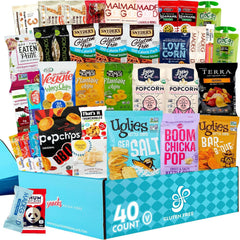 Gluten Free Palace exterior gift basket with premium gluten free snacks for gifting.