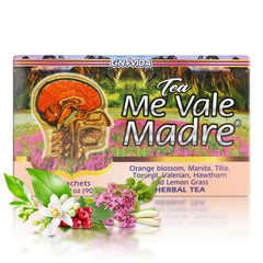 GN Vida Me Vale Madre tea bags shown for a calming evening infusion.