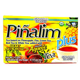 GN+Vida Pinalim Plus tea bag close-up highlighting caffeine-free detox blend.