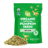 Go Raw Organic Sprouted Pumpkin Seeds in a bowl for a crunchy, fiber-friendly snack