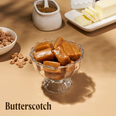 Goat Foods butter rum caramel close-up, soft melt-in-mouth texture.