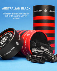 Goat Foods Finnish Black Bites in a cylinder, soft and chewy licorice