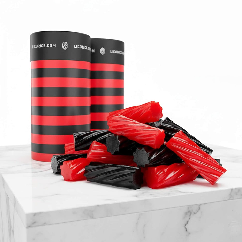 Goat Foods red strawberry licorice twists offer a fruity, chewy snack.