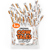 Goetze's Vanilla Cow Tales Minis 1 lb bag, fresh from the factory.