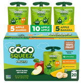 GoGo squeeZ Apple Apple pouch pack of 20 for on-the-go snacking