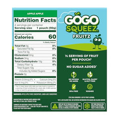 GoGo SqueeZ Apple Apple pouch open cap detail for quick access