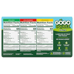 GoGo squeeZ Apple Banana puree pouch ideal for lunchboxes and travel.