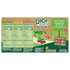 GoGo squeeZ organic fruit puree strawberry pouch for quick tasty snacking