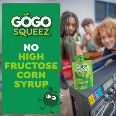 GoGo squeeZ pantry-safe pouch with no refrigeration needed for convenience