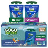 GoGo squeeZ Underwater Species Discovery Pack; colorful on the go fruit snacking option.