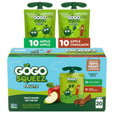 GoGo squeeZ Apple Apple fruit on the go pouch offers mess-free snacking