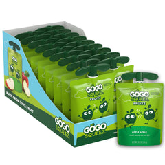 GoGo squeeZ Apple Apple pouch for on-the-go, mess-free snacking.