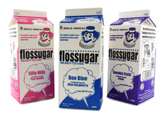 Gold Medal cotton candy sugar in blue raspberry for vibrant, crowd-pleasing cones.