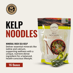 Gold Mine Kelp Noodles in a fresh salad bowl for a nutrient-dense bite.