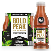 Gold Peak Diet Tea Zero Sugar Black Tea bottle—refreshing, zero calories.