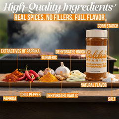 Goldee's rub on roasted vegetables adds balanced sweetness and complexity.
