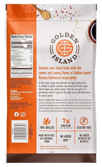 Golden Island pork jerky sweet-savory glaze highlights garlic and sesame aroma.