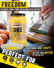 GOLDEN MONKEY ghee enhances baking with rich, silky texture.
