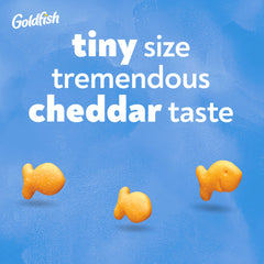 Goldfish Baby Cheddar crackers snack-time plate shot for on-the-go munching.