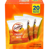 Goldfish Cheddar Crackers box for family snacking on the go.