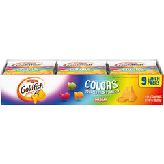 Goldfish Colors Cheddar crackers multi-pack tray for easy sharing