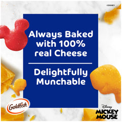 Goldfish colors sourced from plants brighten Mickey design on crackers