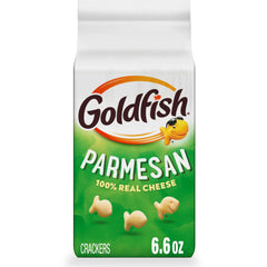 Goldfish Parmesan crackers in a bag ready for sharing.